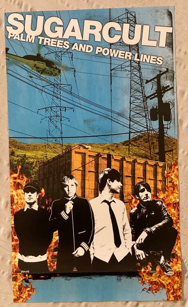 Sugarcult 2004 Promo Poster Palm Trees And Power Lines G
