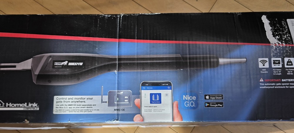 Mighty Mule MM371W Automatic Gate Opener Kit - Black