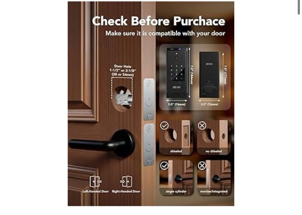 Devo G1 Video Smart Lock With Camera Doorbell