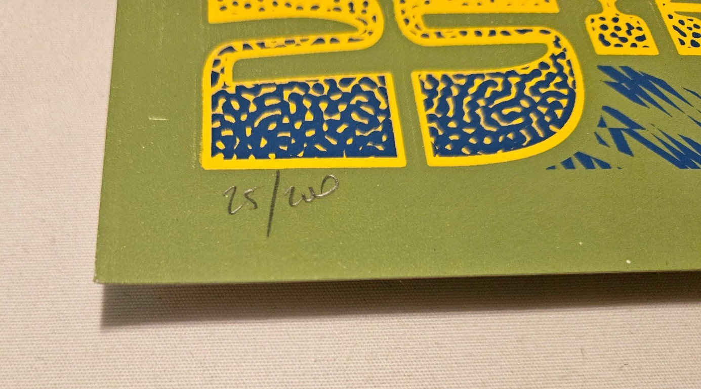 Blues Traveler Band Signed Poster 25th A Tour 2019 #/200 Derek Hatfield NM #C1