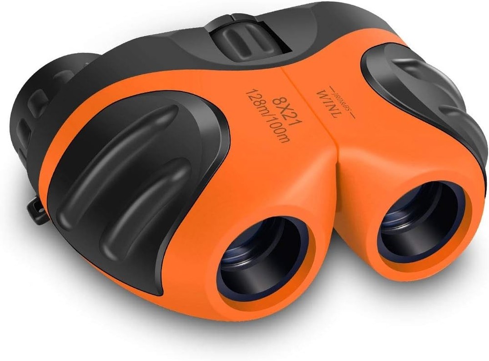 LET'S GO! Kids Binoculars Compact Shockproof High Resolution Toy