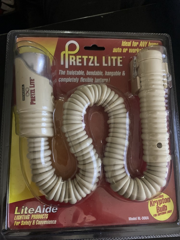 Vintage LiteAide Pretzel Lite Twistable Bendable Hangable Flexible Lantern Light