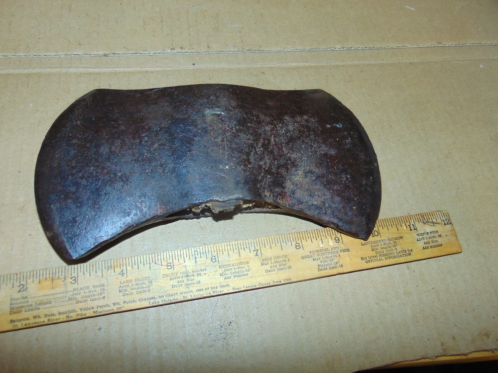Very Old Double Edged Axe Head "Knot Klipper"