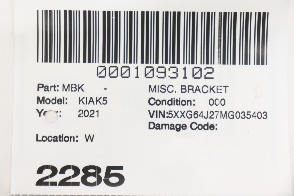 2021-2024 KIA K5 REAR LEFT BLIND SPOT RADAR SENSOR MODULE BRACKET OEM 9102090475