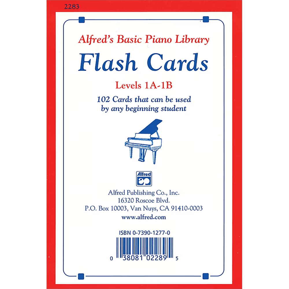 Alfred Basic Piano Library: Flash Cards, Levels 1A & 1B