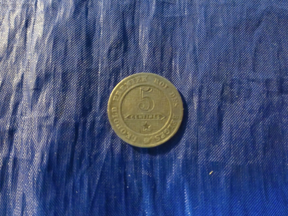 1862 Belges 5 Centimes Coin