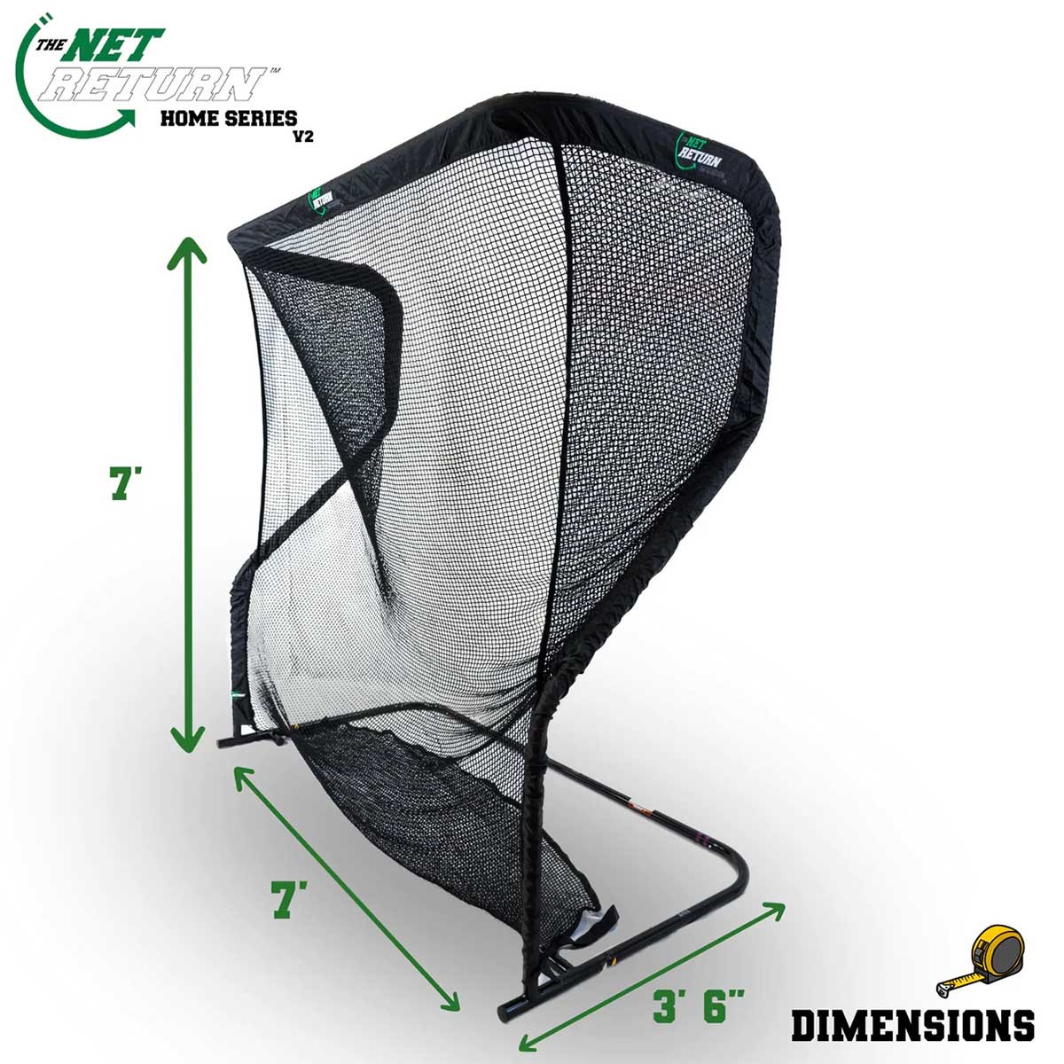 The Net Return Home Series V2 Net - 7'w x 7'h, Open Box