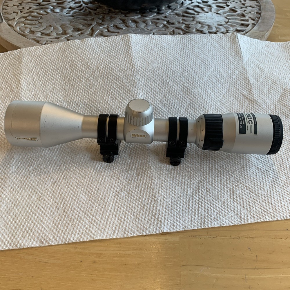 Nikon Inline XR 3-9x40 Rifle silver Muzzleloader Scope BDC 300 Reticle