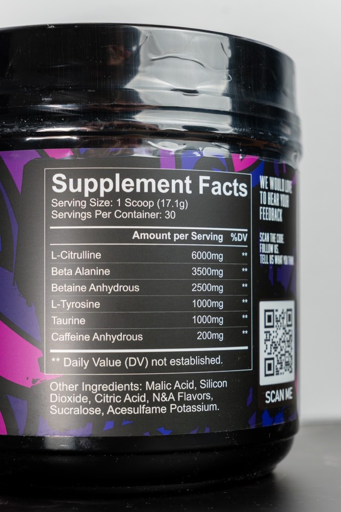 Unleashed Pre-Workout (30 servings) Blue Raspberry, Strength training, Endurance