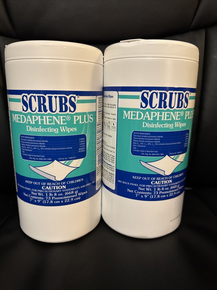 SCRUBS MEDAPHENE PLUS  WIPES 2PK