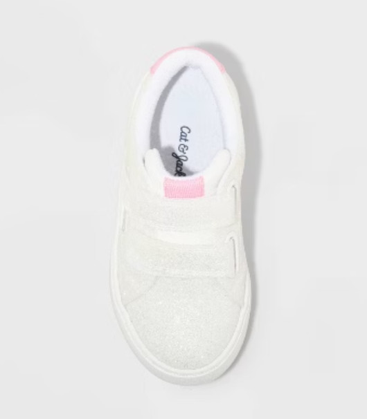 Toddler Sora Glitter Sneakers White - Cat & Jack - CHOOSE SIZE