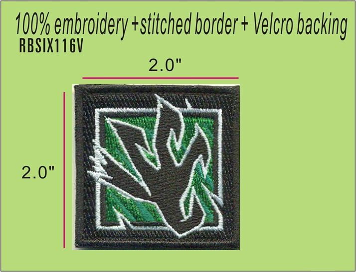 RAINBOW SIX ** GOYO **  2" PATCH WITH HOOK BACKING  - RBSIX116V