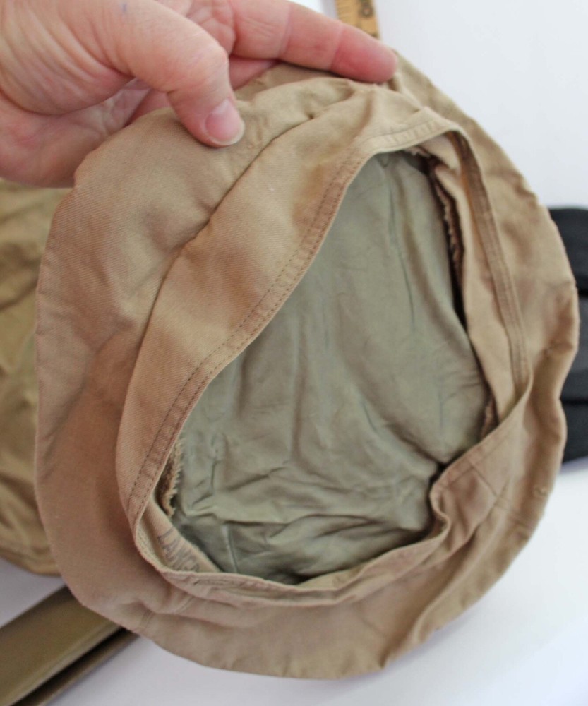 VNTG WWII USN Navy Officer Cap Covers Dog Tag Gloves Socks