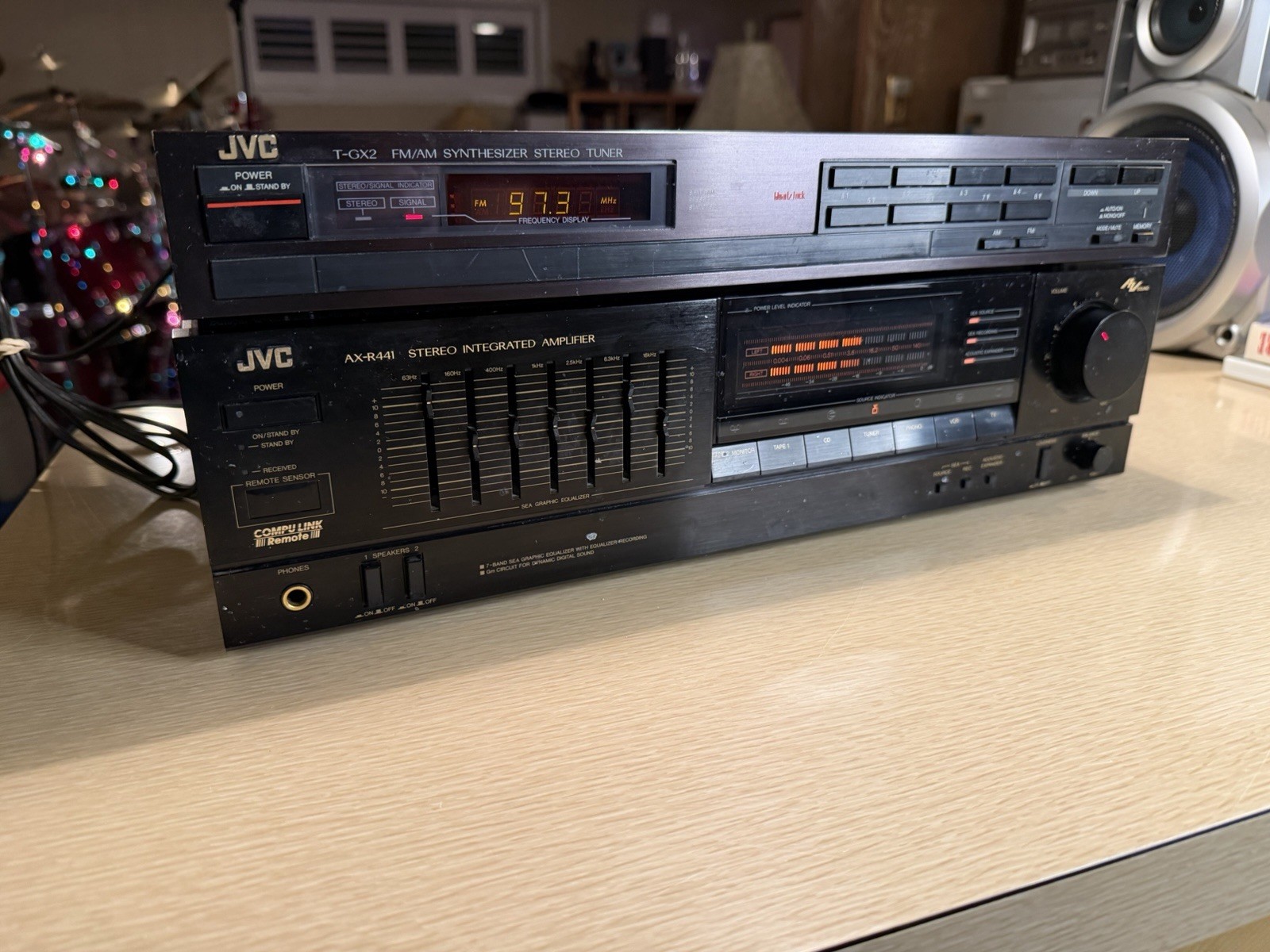 JVC AX-R441 Stereo Integrated Amplifier +JVC T-GX2B Tuner Fully Tested 65WPC 🎶