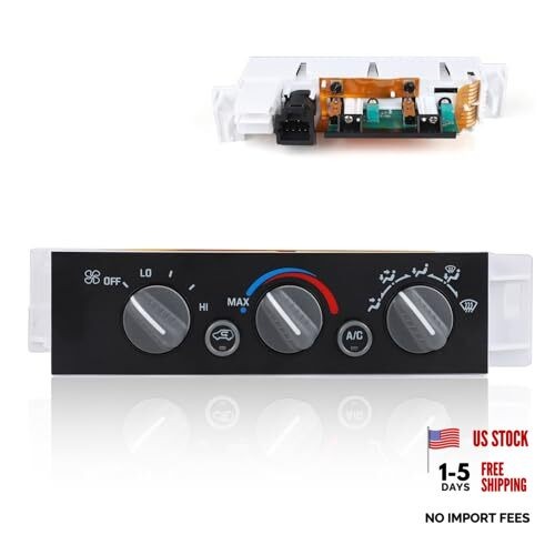599-007 AC Heater Climate Control Switch Panel Module Without Rear Window