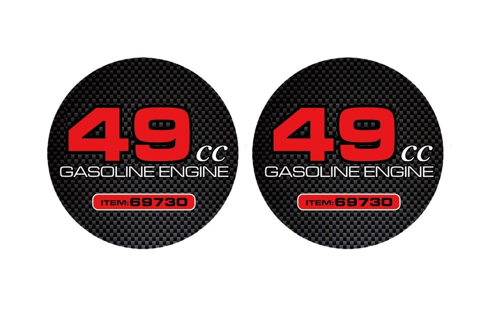 2Pcs 49cc Item 69730 Pull Starter Sticker - for Predator 212 Engine for Colem...