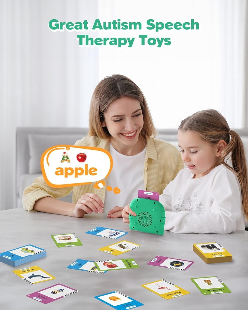 Educational Toddler Toy - Talking Flash Cards, Green