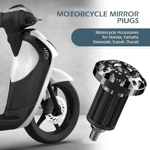 Motorcycle Bar End Plug, Scratch-resistant Alloy Handlebar Grip End 2 PCS Black