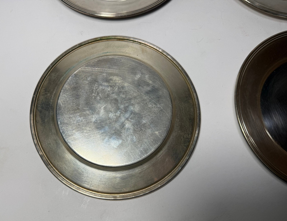 4 x FB Rogers Silver Co 6” Dessert Appetizer Plates 1025