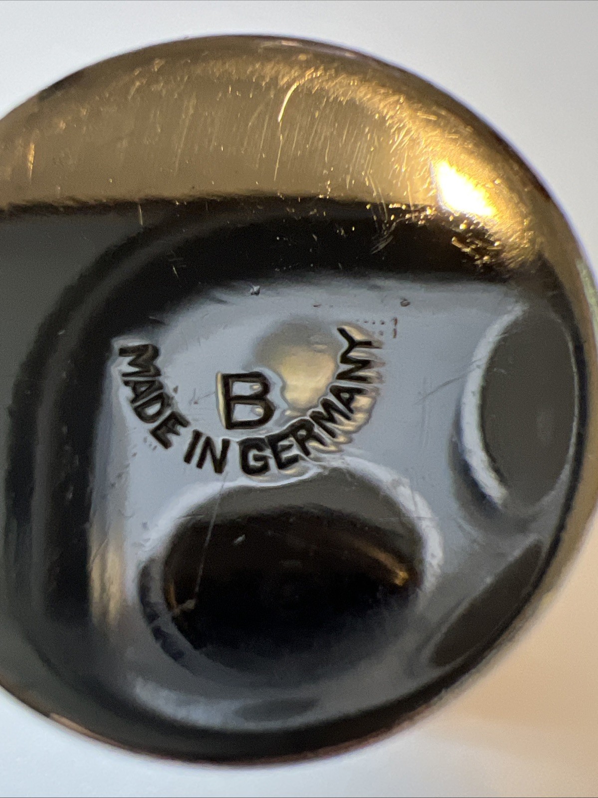 Antique Silver German Shot Glass Gold Washing Vermeil Stamp Made In Germany “B”