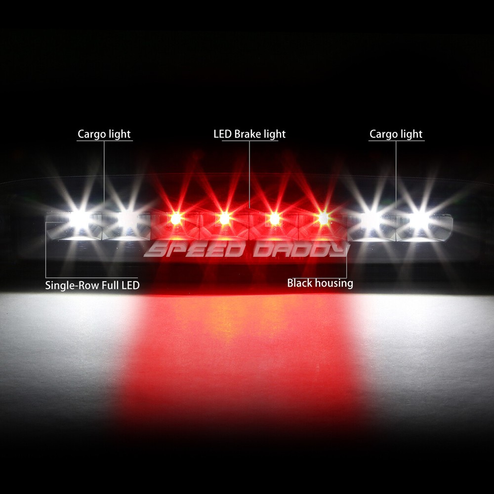 FOR 97-07 DODGE DAKOTA LED THIRD 3RD TAIL BRAKE LIGHT REVERSE CARGO LAMP BLACK