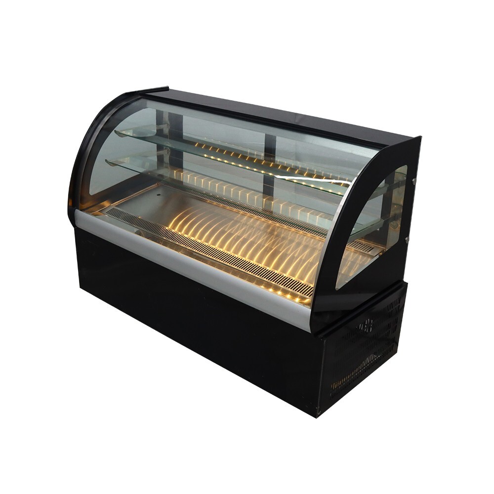220V Desktop Refrigerated Cake Display Cabinet 3 Layers Bakery Showcase