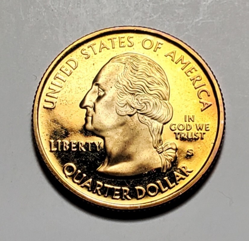 TONED 2006 S NEVADA STATE QUARTER CLAD PROOF UNC #C7701