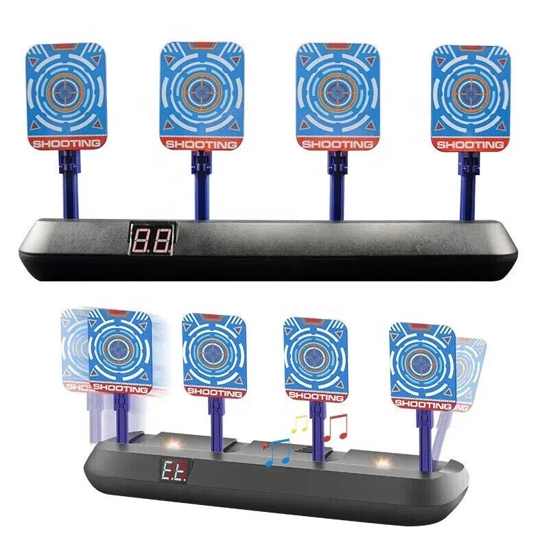 2 PACK Shooting Blaster Toy with moving Target for Practice Shooting Game