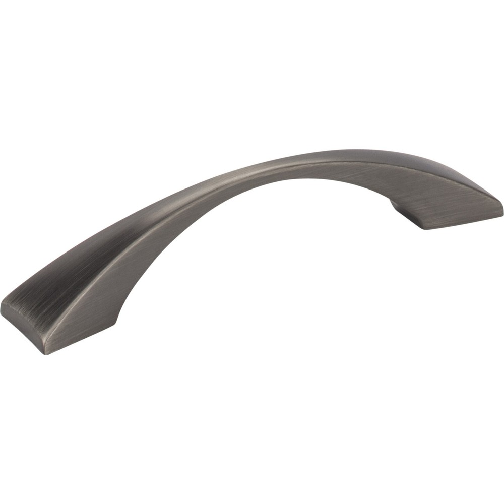 Elements 525-96BNBDL 96 mm C-C Brushed Pewter Square Glendale Cabinet Pull