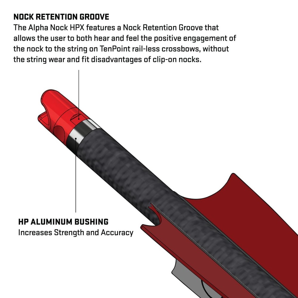 Tenpoint Alpha Blaze HPX Lighted Nock (3 Pack)