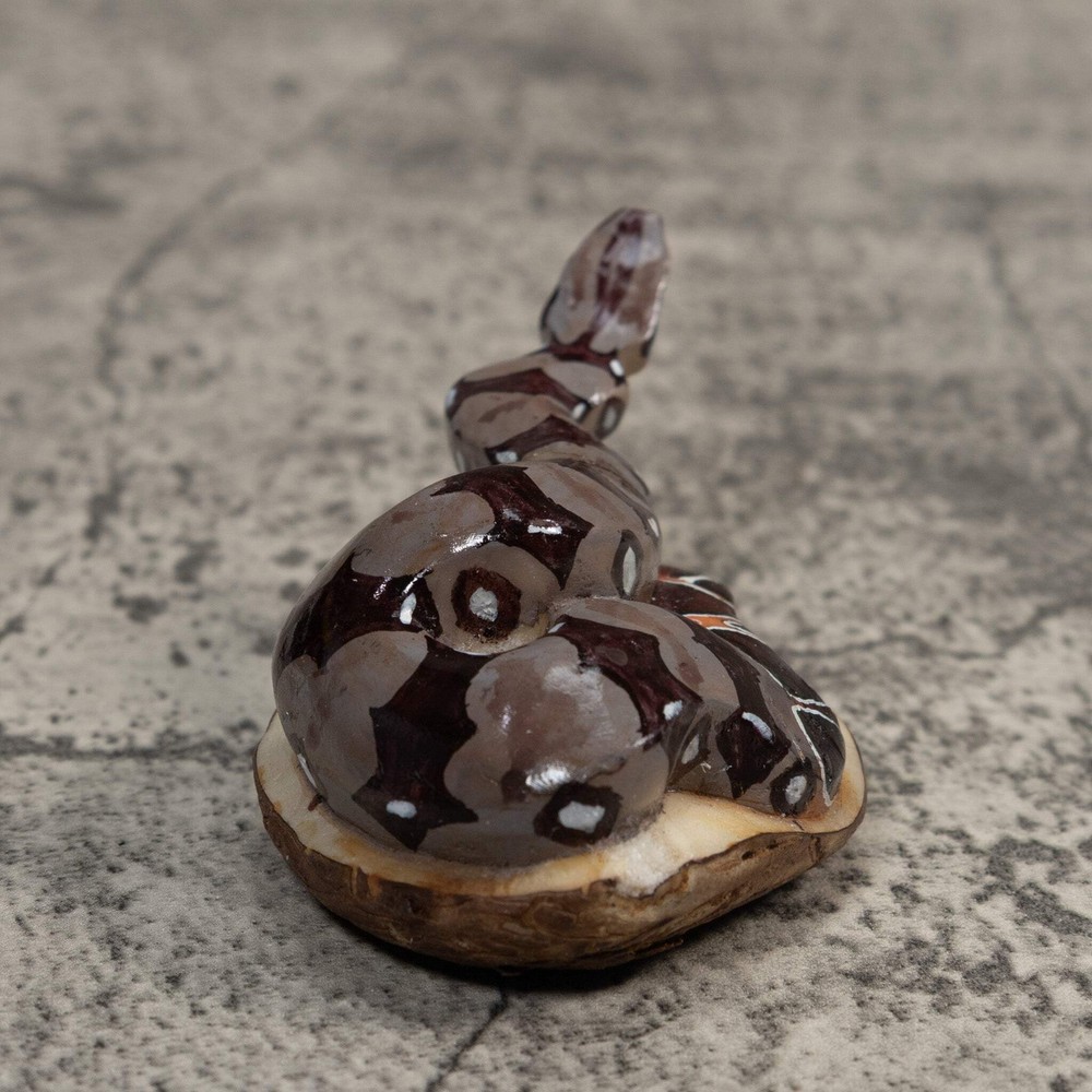 Boa Constictor Snake Tagua Carving