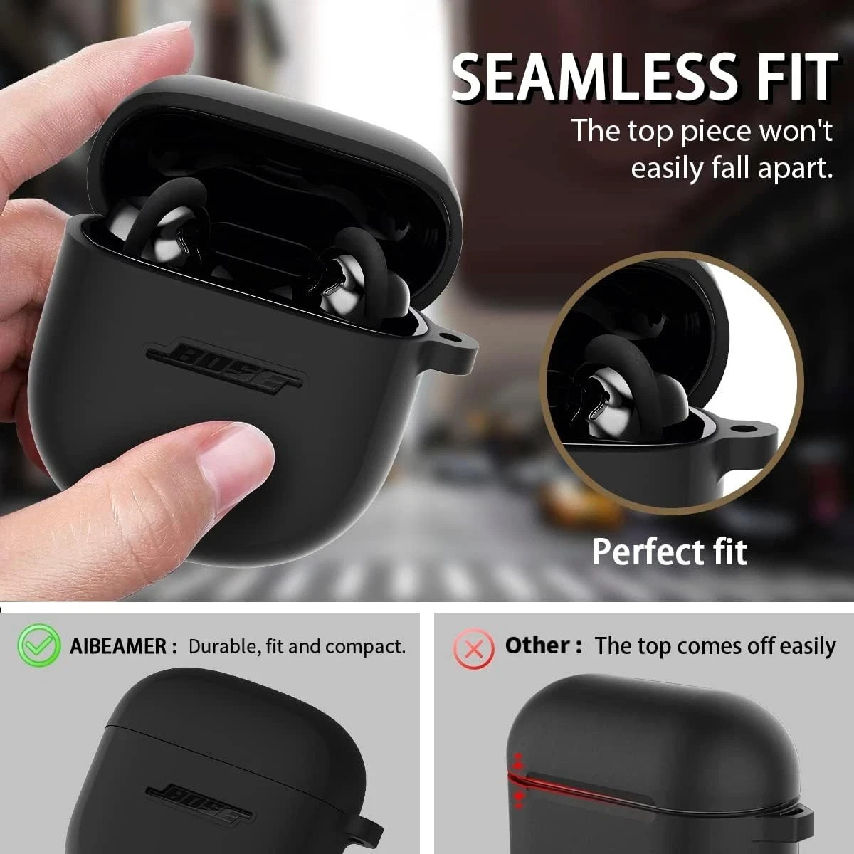 NEW BOSE Charging Case for - Quiet Comfort II & QC Ultra - Black