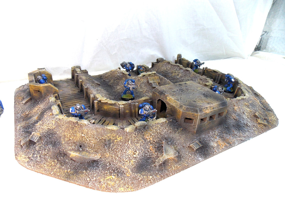 WARGAMING TERRAIN PAINTED ADVANCE ORDERS TRENCH SYSTEM