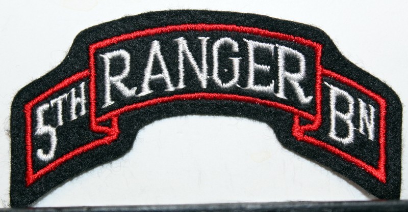 US Army 5th Battalion, 75th Ranger Regiment Full Color Insignia Tab Scroll Patch