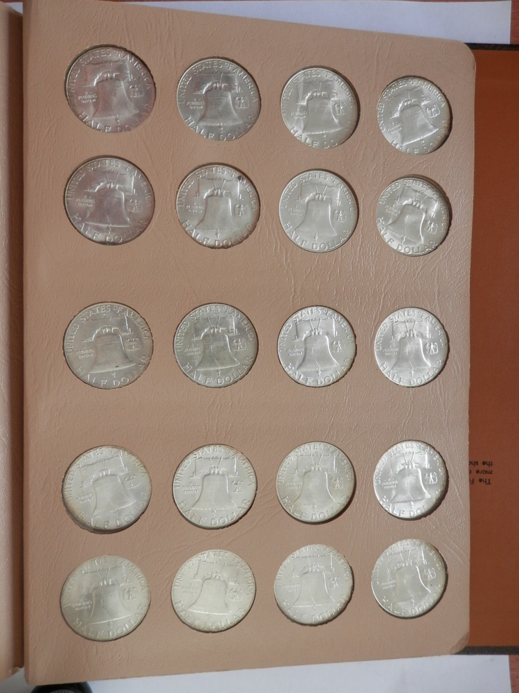 Franklin Half Dollar Complete Set BU