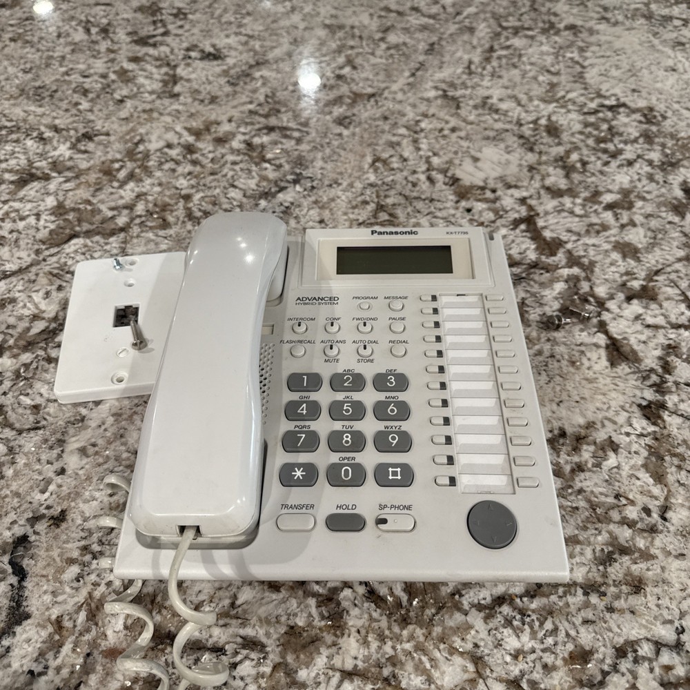 Panasonic Phone KX-T7735 White Untested