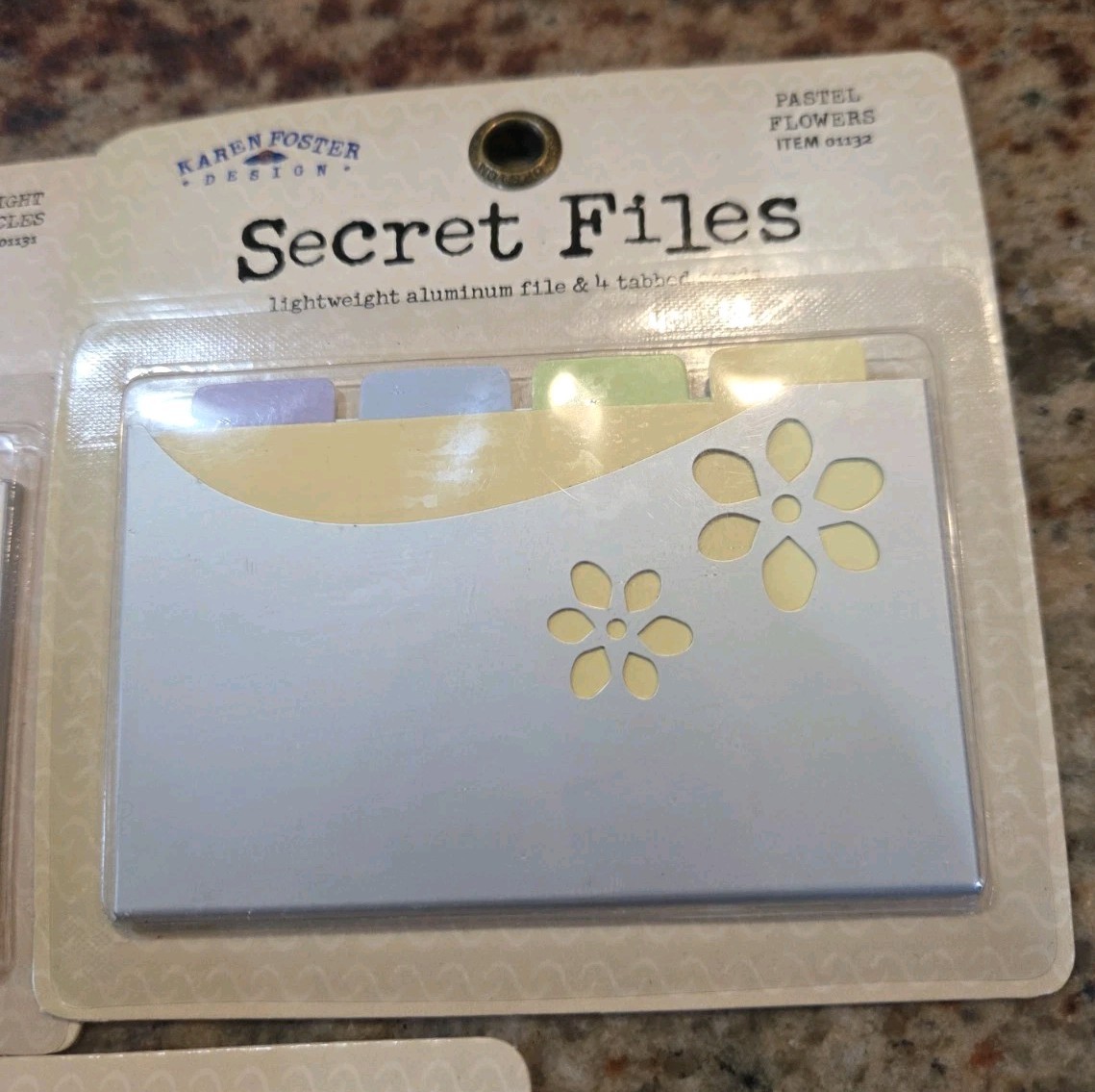 Karen Foster "Secret Files" lightweight aluminum file and tabbed Journaling