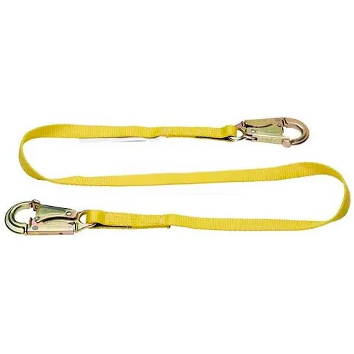 Werner C111506 6' Web Positioning Adjustable Lanyard Snap Hook Yellow