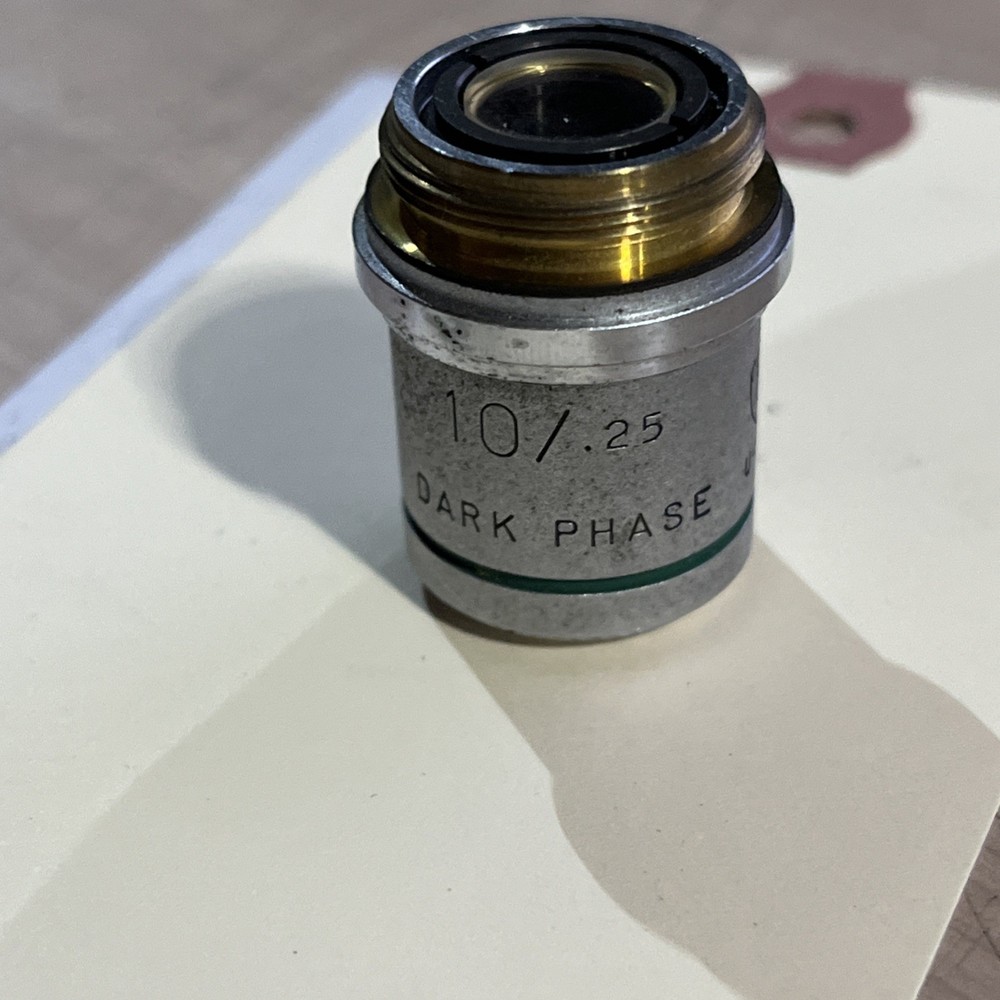 AO 10X 10/.25 PLAN ACHROMAT DARK PHASE MICROSCOPE OBJECTIVE