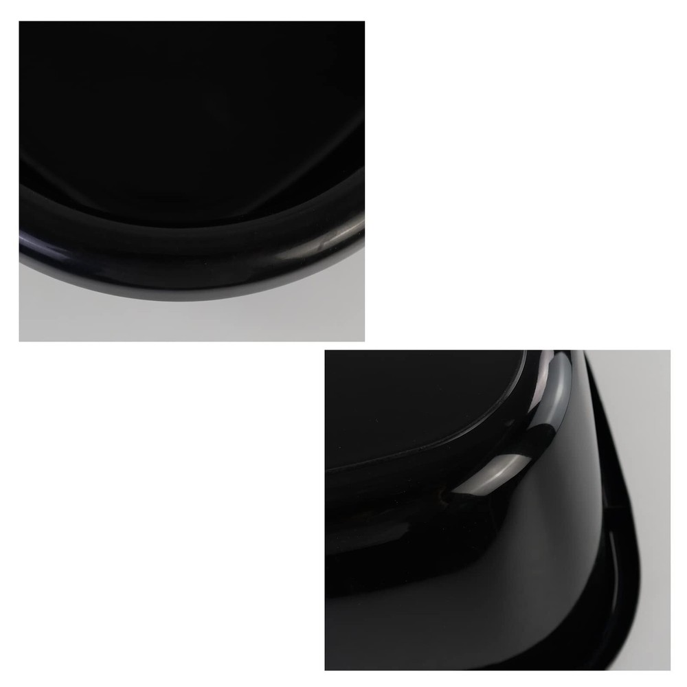 16 Quart Wash Basin Dish Pan Tub Black 3-Pack Multipurpose Plastic