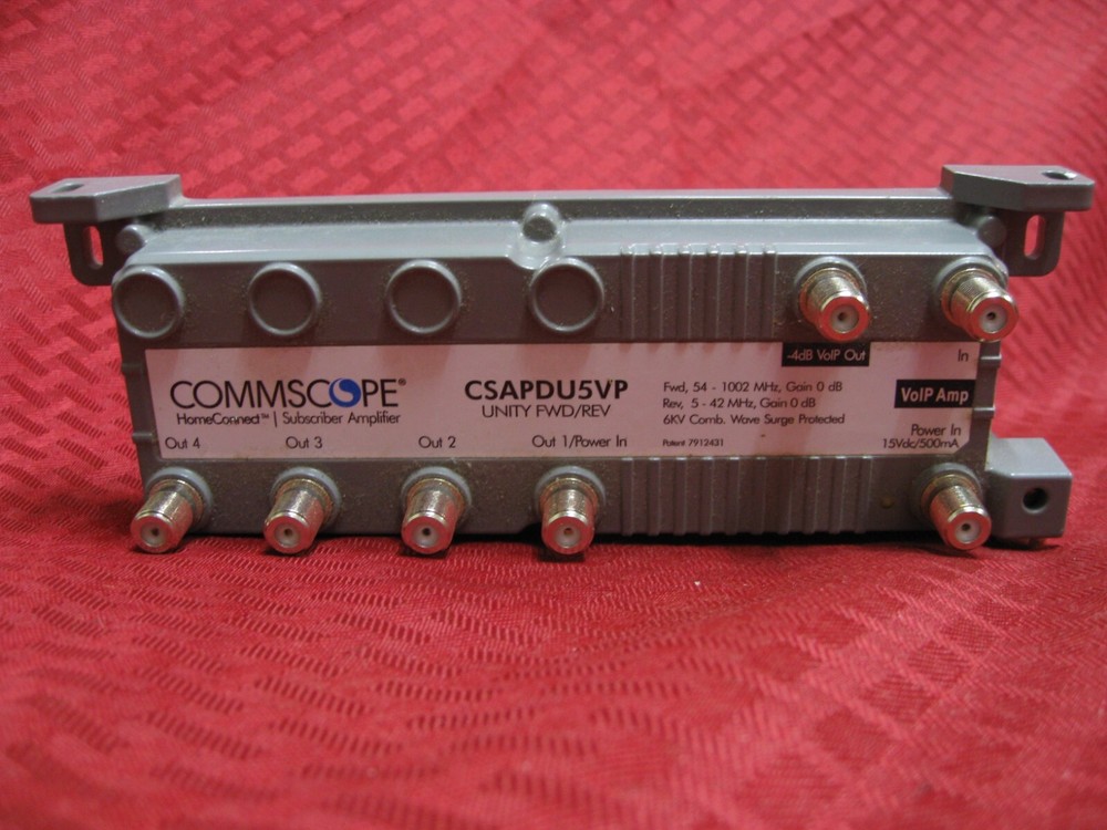 Commscope Model CSAPDU5VP Passive Volp Amplifier Unity Forward Reserve 5 Ports
