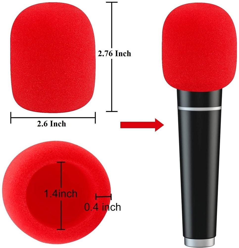 5 Pack Microphone Windscreen for Shure ULXD SM58 Wireless Handheld Microphone