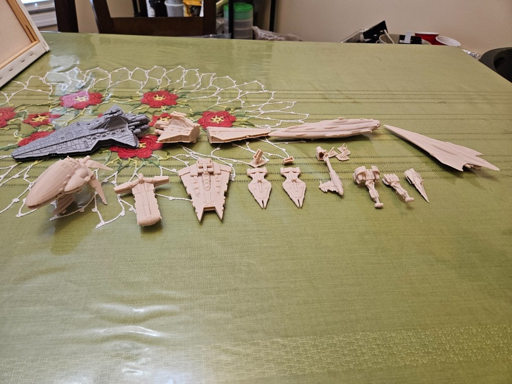 Resin Printed Star Wars Ships in Armada scale