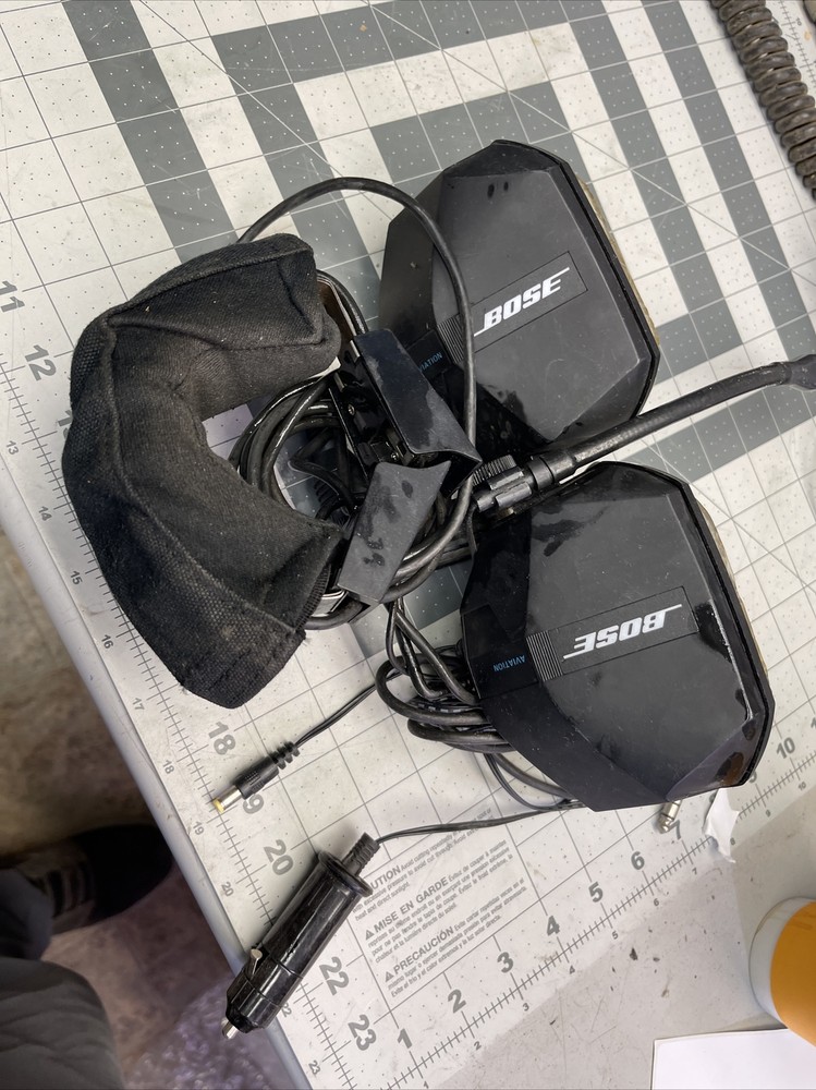 BOSE AH-BG AVIATION PILOT HEADSET CABLE & HEADSET INTERFACE (e340