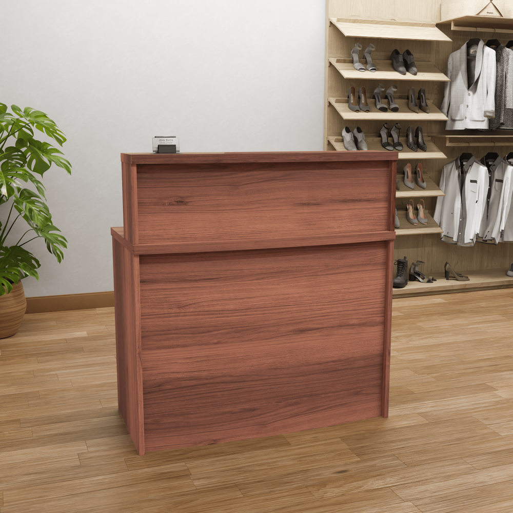 Reception Desk Counter Top, Laminate Desktop, Standing Front Table for Salon Spa