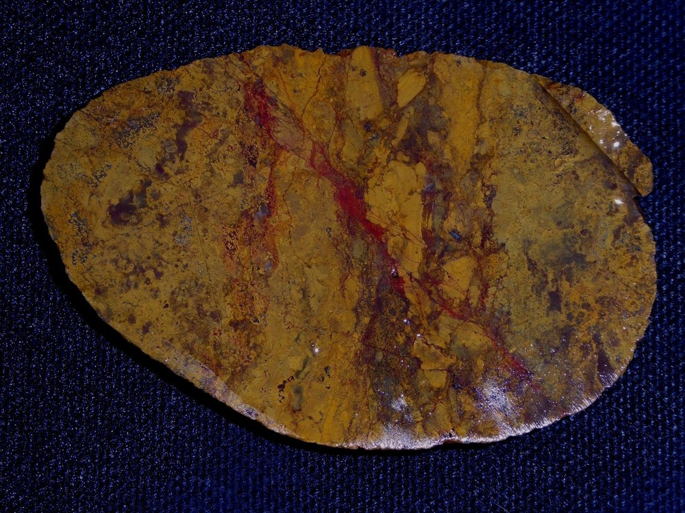 Unknown Agate slab- 2 3/4 "  x 1 3/4 "--rough, cabbing, display.
