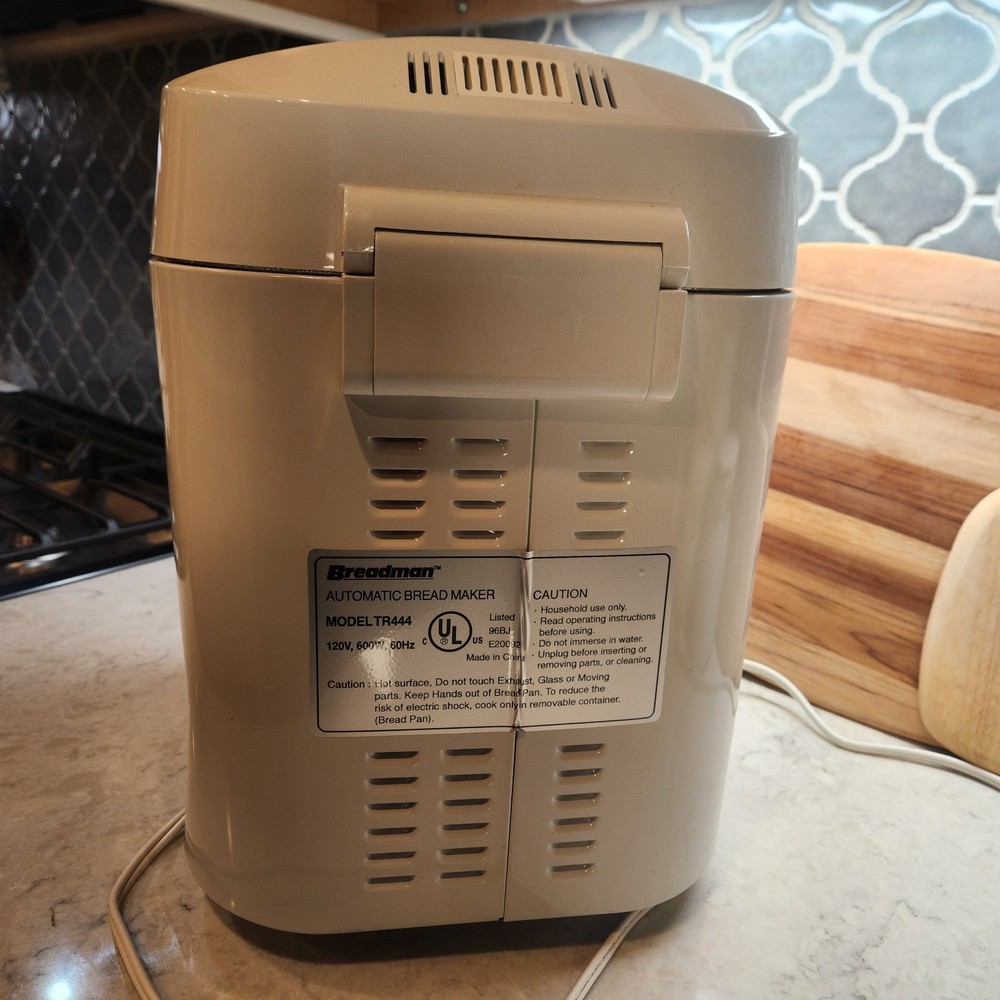 Breadman TR444 Deluxe Rapid Automatic Breadmaker Machine Bread Maker-1-1.5-2Lbs