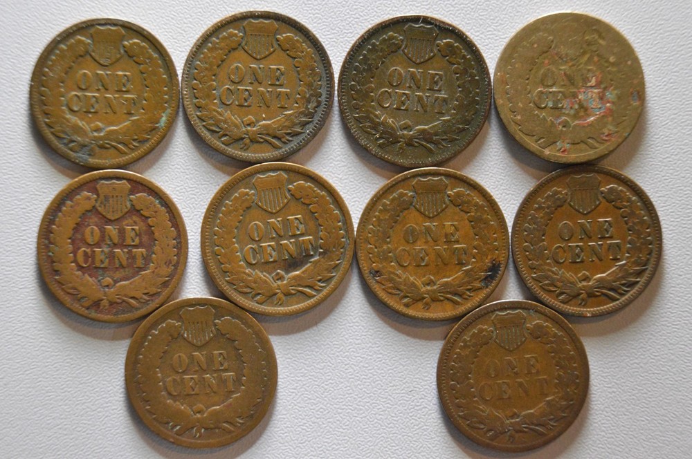 Indian Head Cents 1859-1909