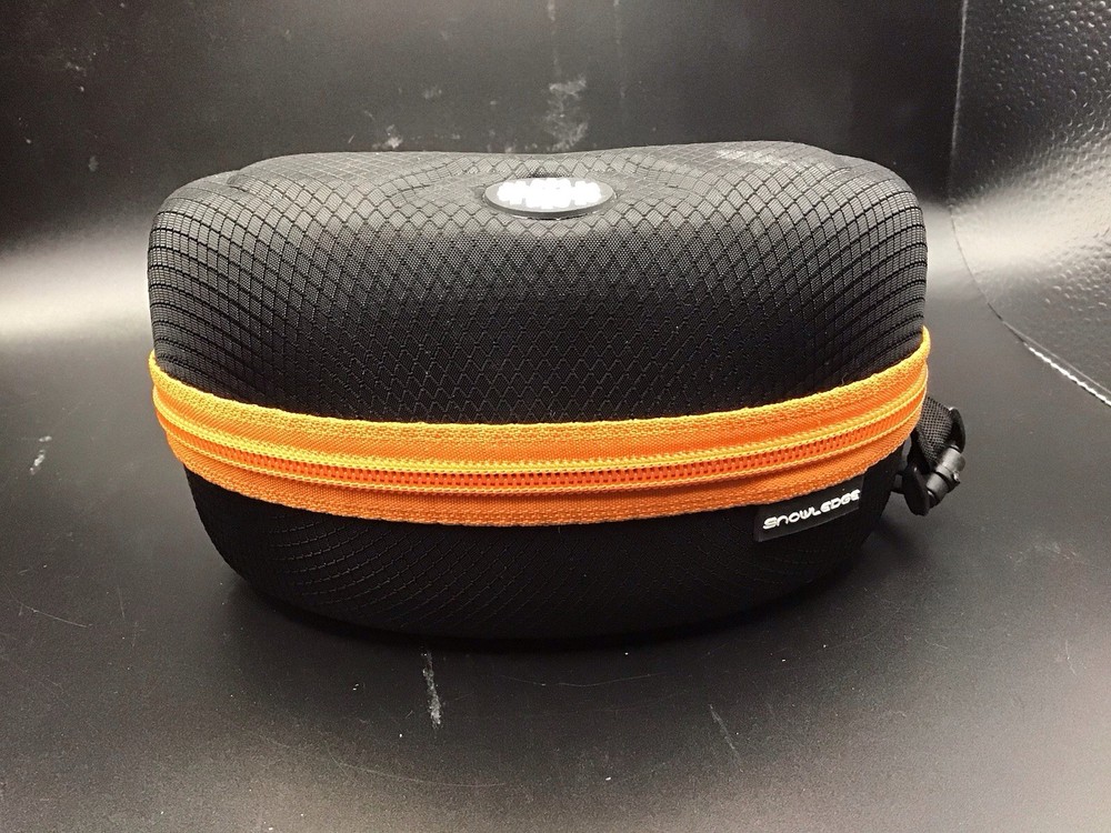 SnowLedge Hard Shell Ski Goggles Zipper Case Plus Goggles