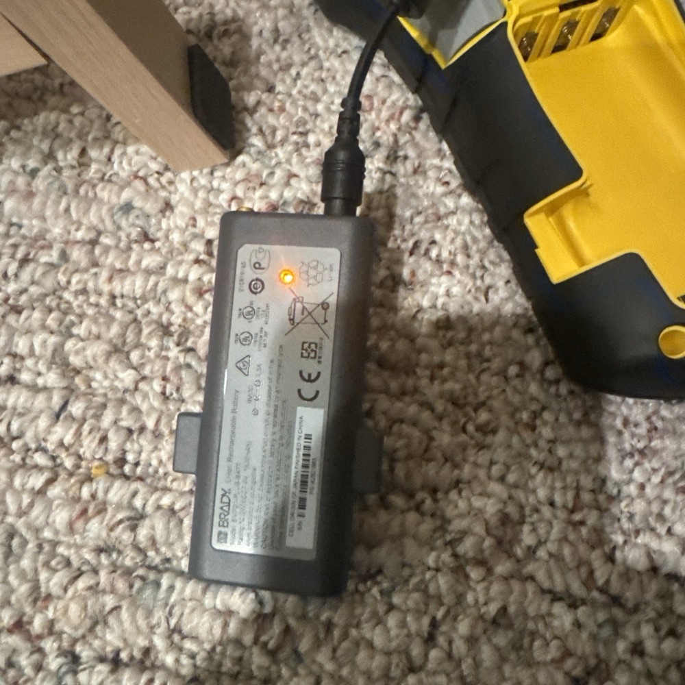 Brady BMP 21-PLUS Handheld Authentic Portable Label Printer Black Yellow